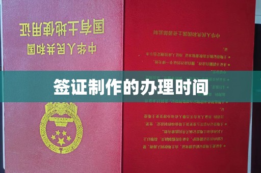 龙州签证制作的办理时间
