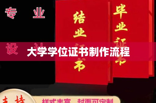 龙州大学学位证书制作流程