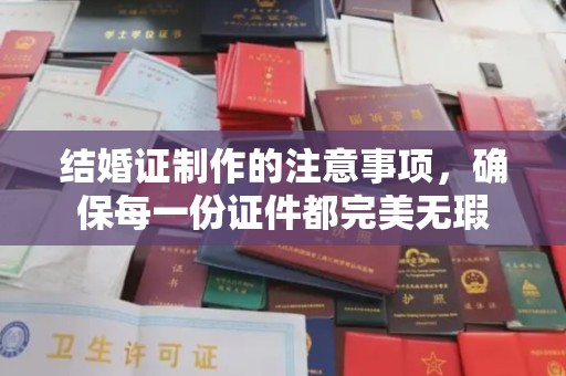龙州结婚证制作的注意事项，确保每一份证件都完美无瑕