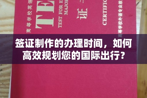 龙州签证制作的办理时间，如何高效规划您的国际出行？