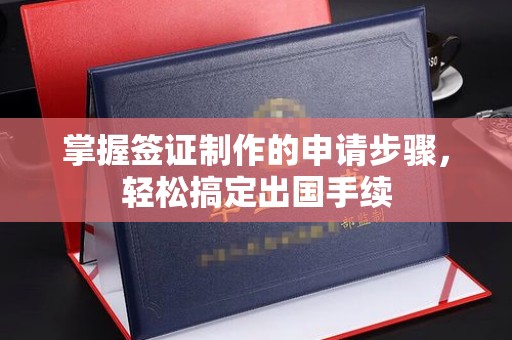 龙州掌握签证制作的申请步骤，轻松搞定出国手续