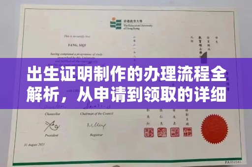 龙州出生证明制作的办理流程全解析，从申请到领取的详细指南