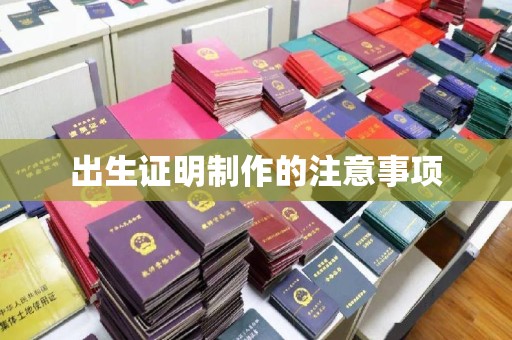 龙州出生证明制作的注意事项