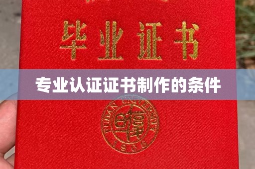 龙州专业认证证书制作的条件